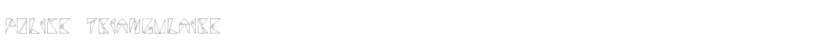 police triangulaire font preview